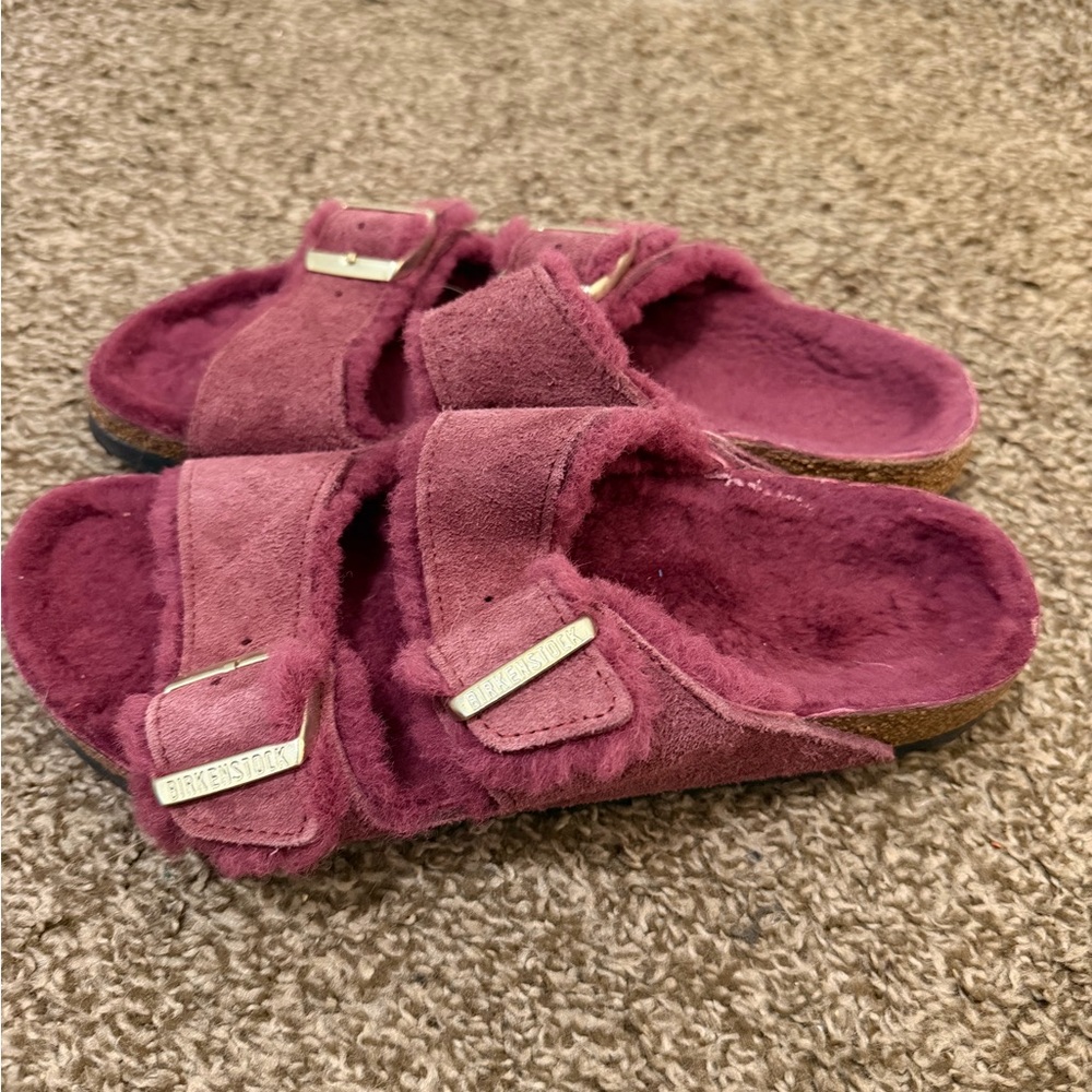 Birkenstock Kids' Maroon Sandals - Picture 4 of 5